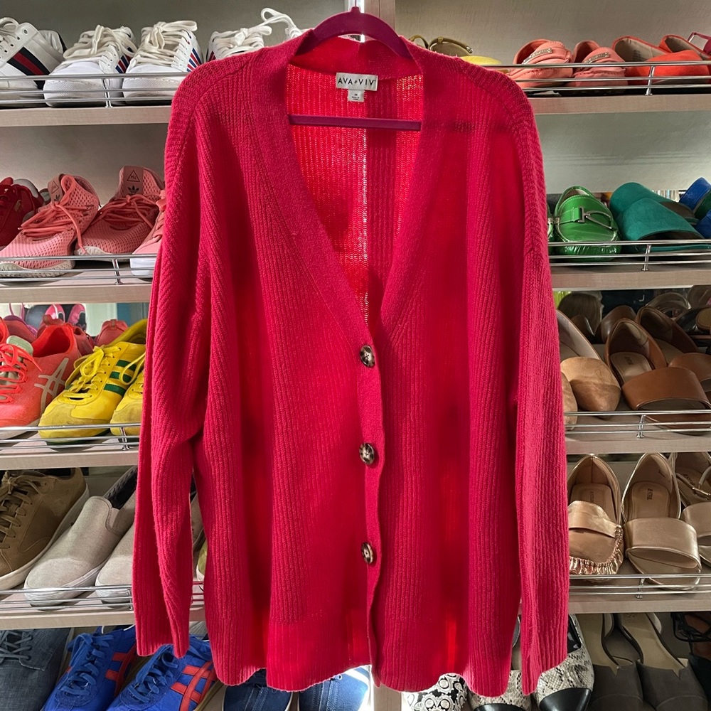 Pink Knit Cardigan